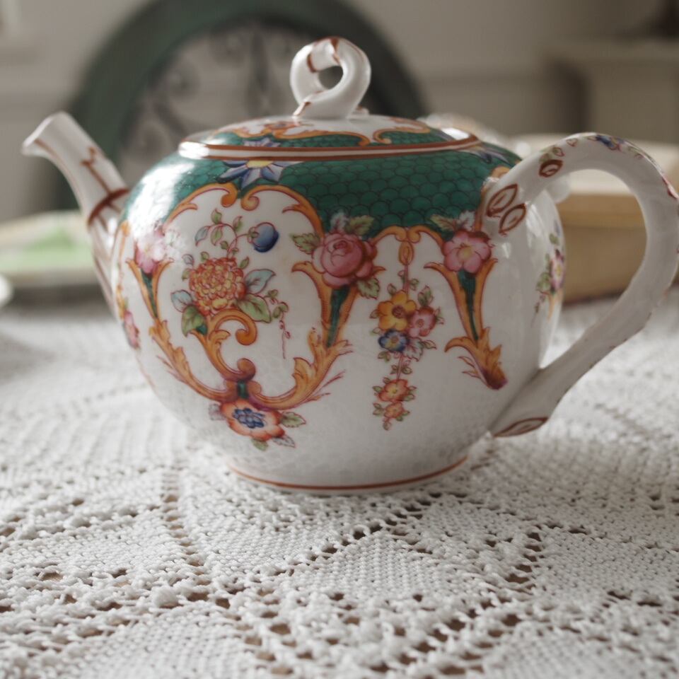 サルグミンヌミントン グリーン ティーポット F1 | antique FEELPORT