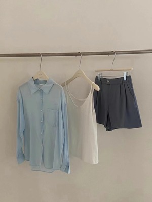 シンプルビッグシャツ　AJ22085-718