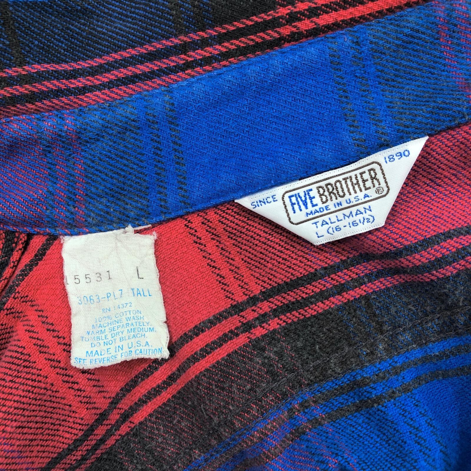 FIVE BROTHER ファイブブラザー 70- 80年代 USA製 ヘビーネル ヘビー
