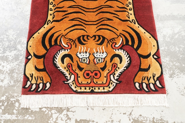 Tibetan Tiger Rug 《Sサイズ•プレムアムウール374》チベタンタイガーラグ