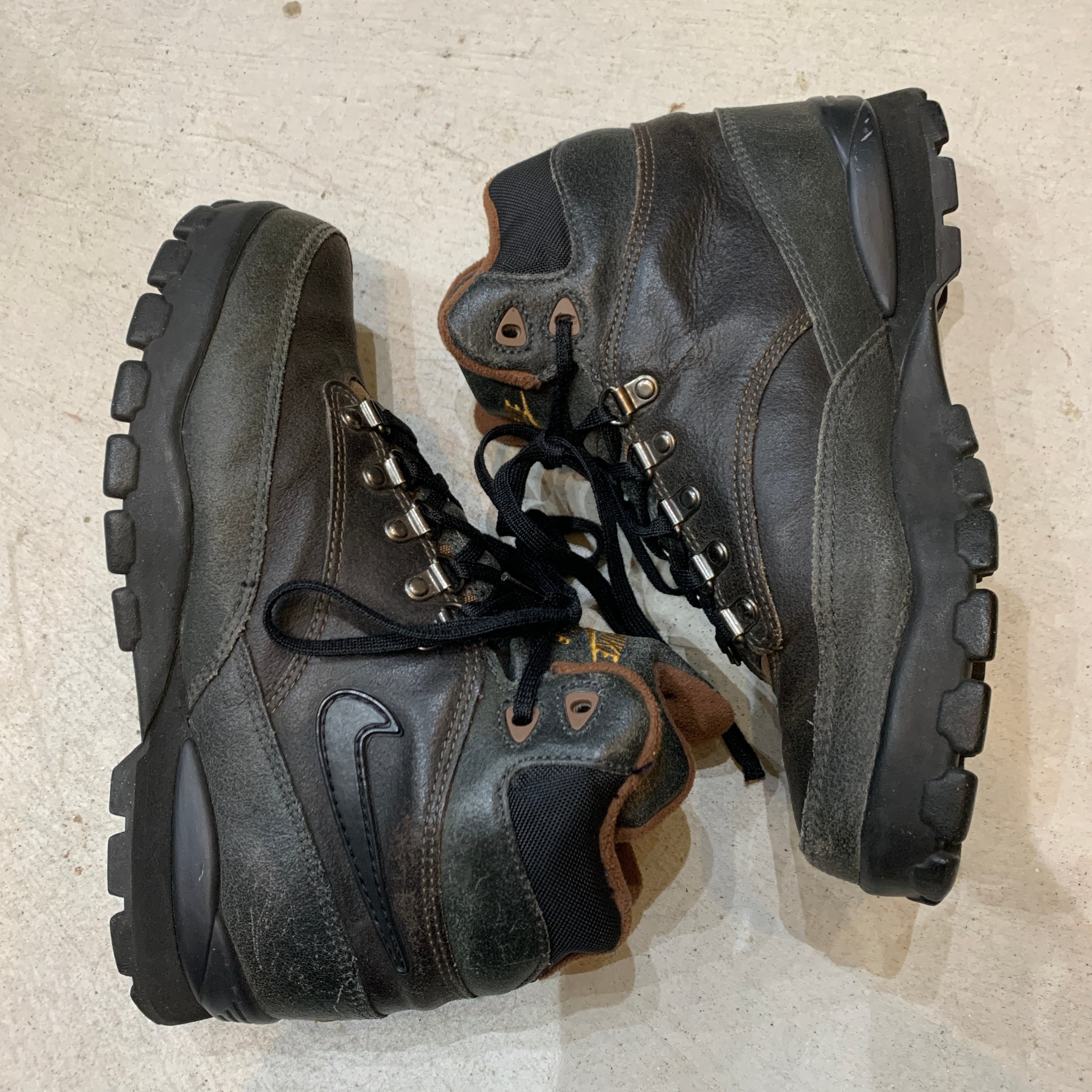 NIKE 90s オールレザーハイキングシューズ 94年製 トレッキングブーツ 