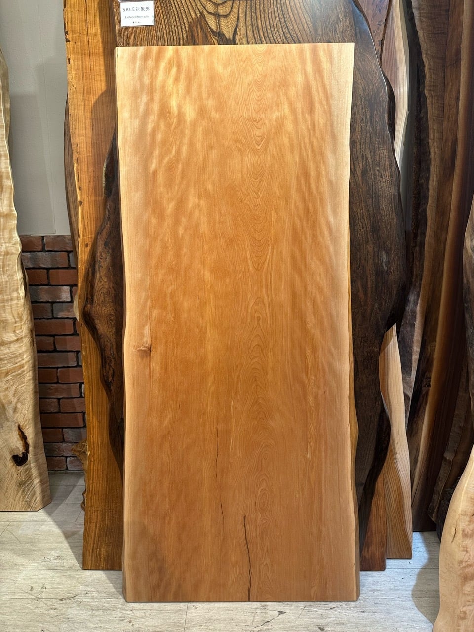 水目桜（ミズメザクラ）_1500×500-660× _浅草本店_テーブル天板/一枚板