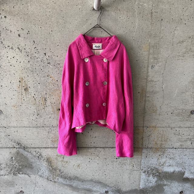 Loose-fitting moleskin single jacket