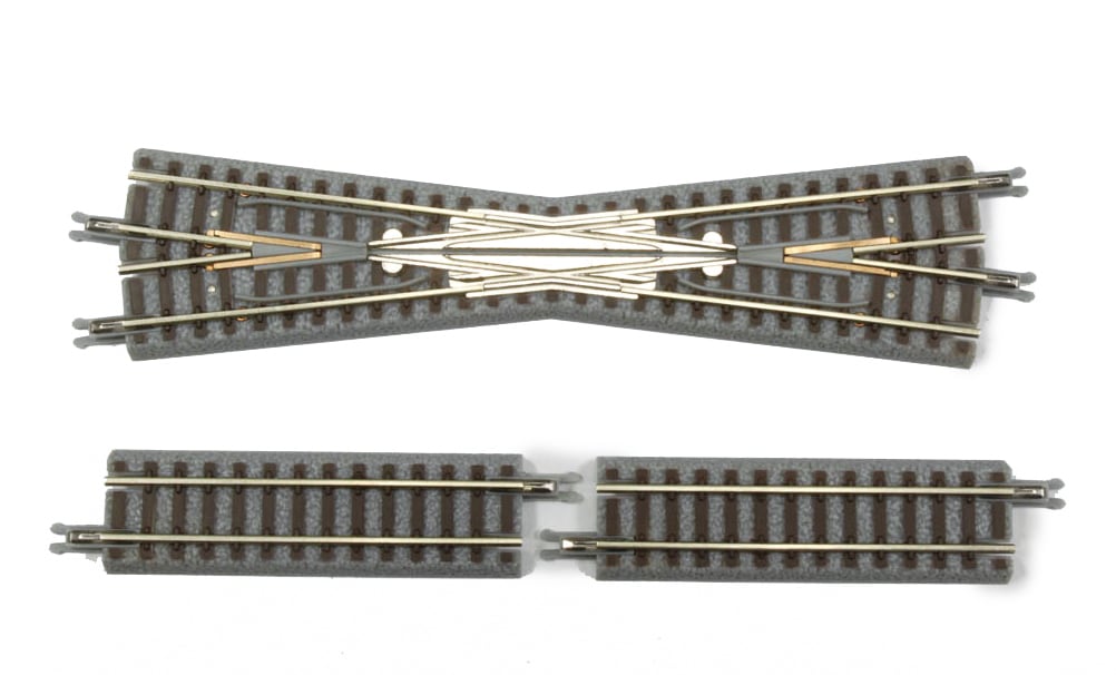 R020 クラシックトラック クロスレール13°(1本)+直線レール53.6mm(2本) (CLASSIC TRACK Crossing Track  13 ° x 1 pc + Straight Track 53.6mm x 2 pcs)