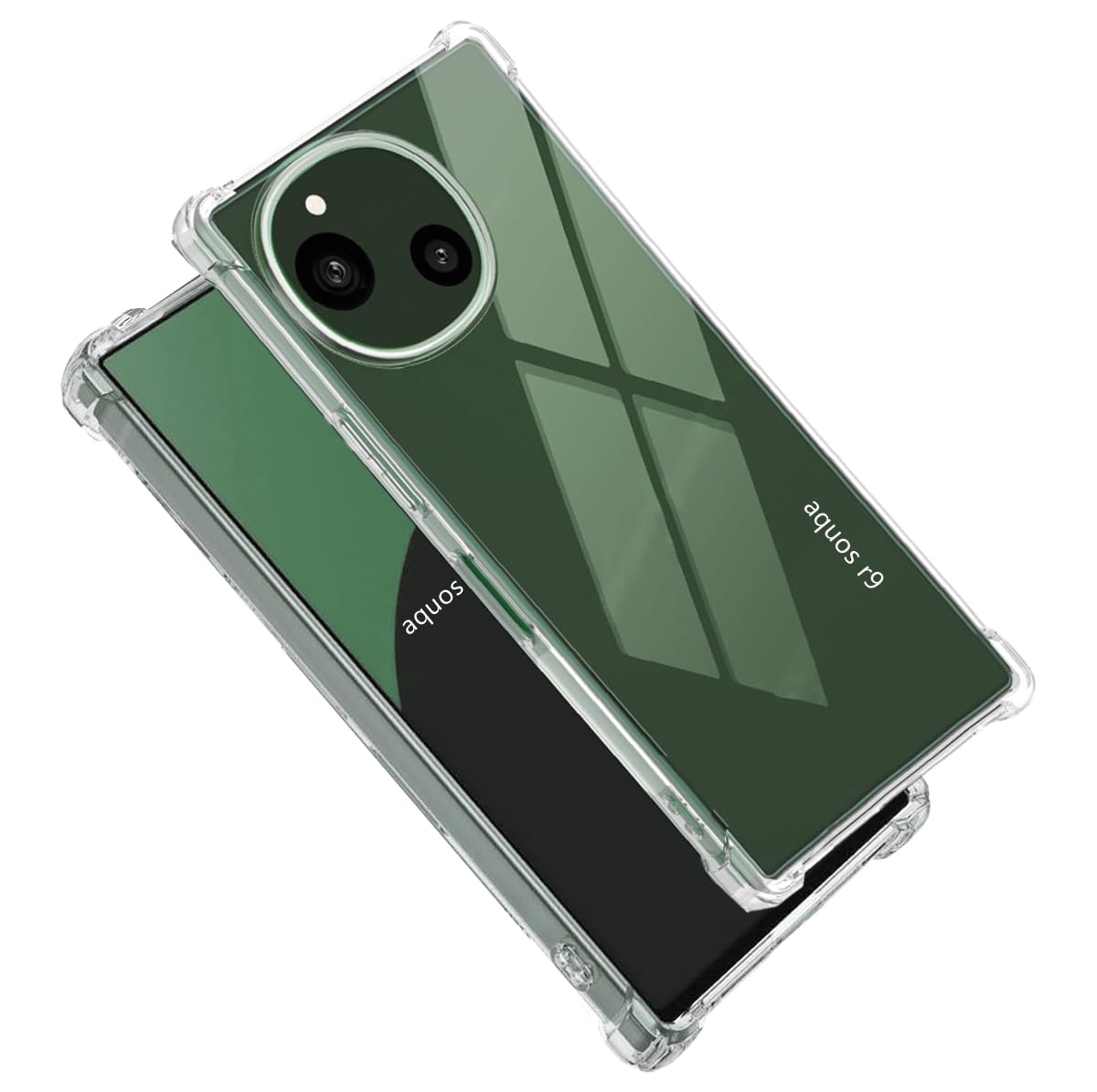 AQUOS R10 SH-51F/AQUOS R9 SH-51E ケース クリア TPU 薄型 軽量 耐衝撃 米軍MIL規格 傷つけ防止 指紋防止 黄変防止 aquos r9 SH-51E SH-M28 カバー 滑り止め 落下防止 透明 全面保護 カメラレンズ保護付き アクオス R9/R10 スマホケース