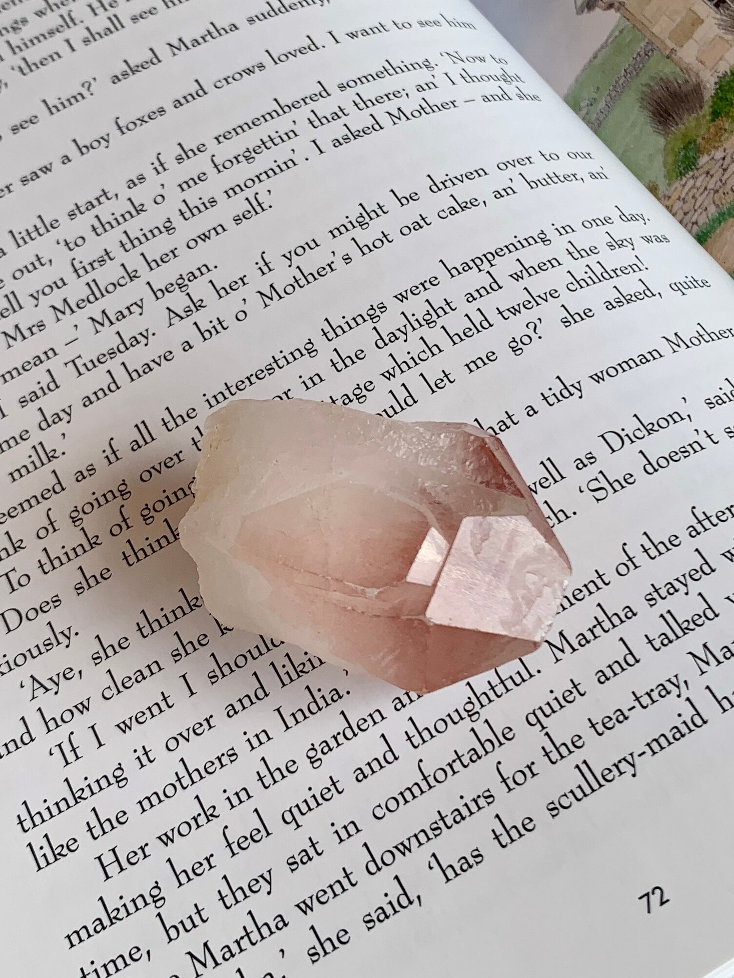 タビュラーレインボーピンクレムリアンシードクリスタル原石クラスター