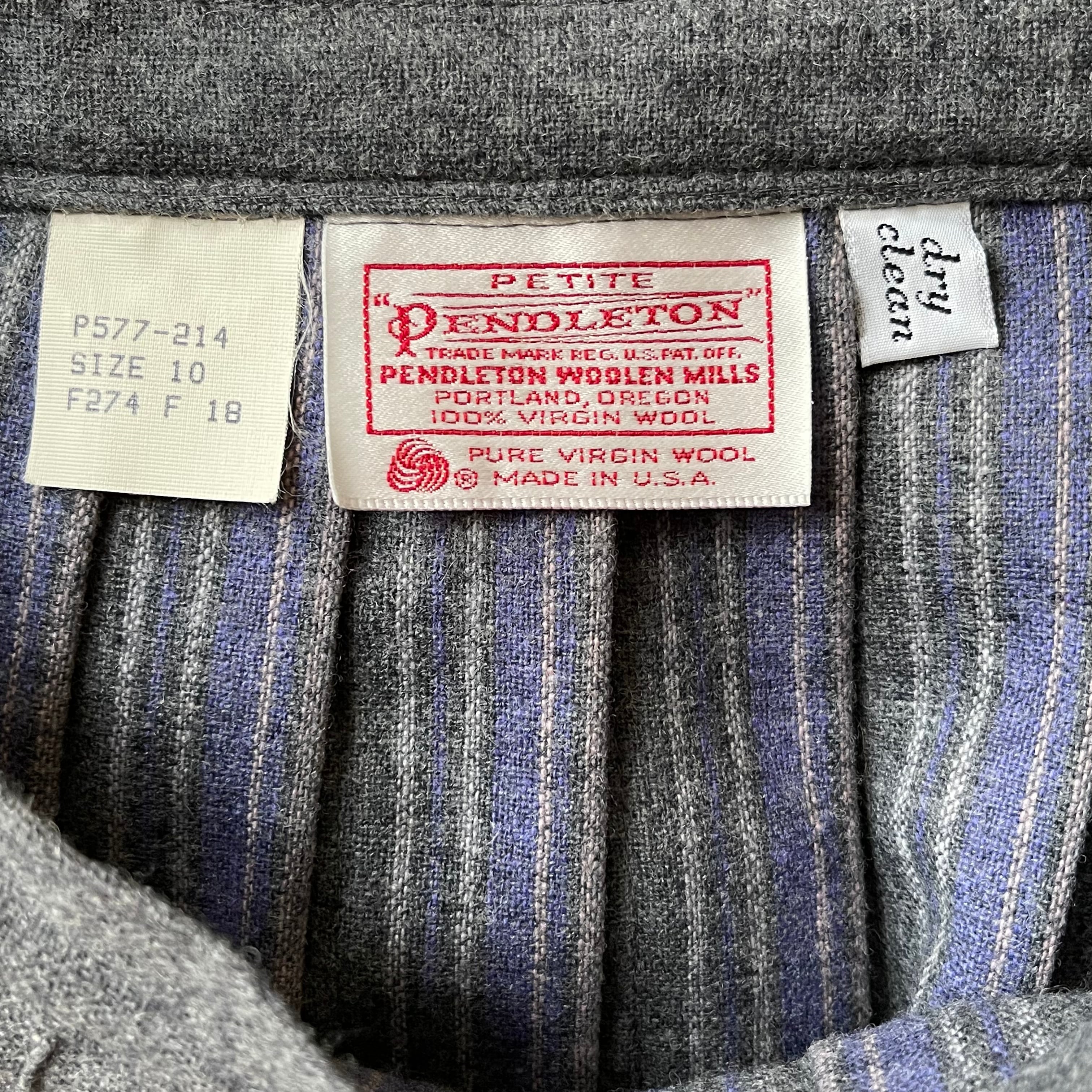 PENDLETON ペンドルトン 70年代 USA製 ウール プリーツスカート ヴィンテージ 古着 日本M〜L　L438 | ROGER'S  LADIES ロジャース レディース powered by BASE