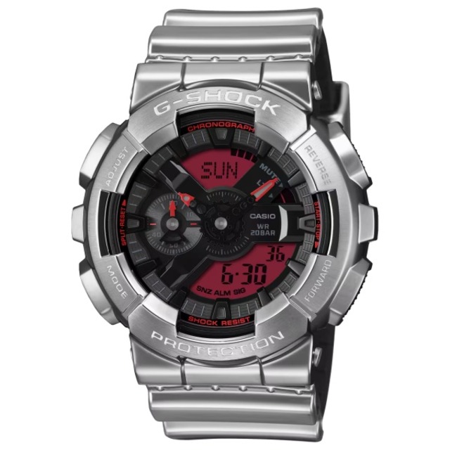 国内正規品 CASIO G-SHOCK カシオ Gショック FINE METALLIC SERIES アナデジ ショックレジスト メンズ腕時計 GM-110YRA-8AJF