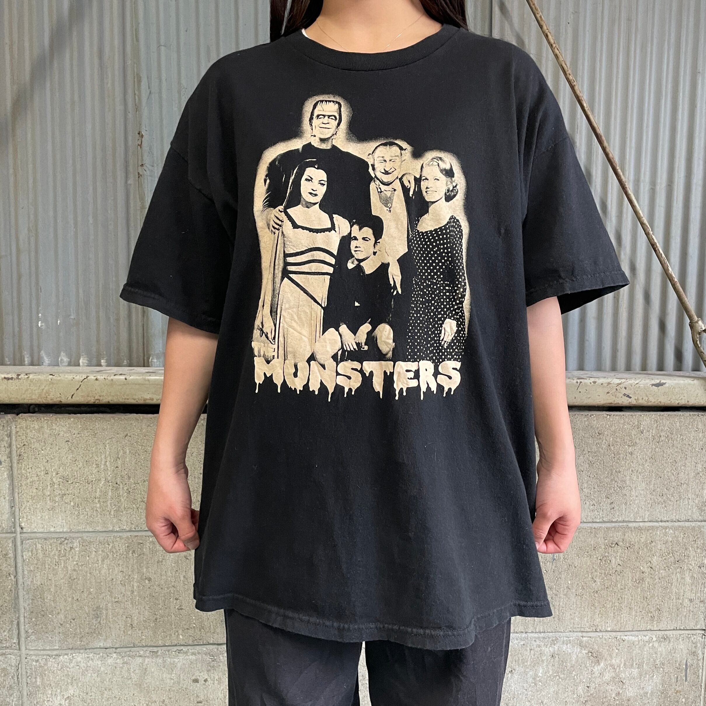 未使用タグ付 映画 フランケンシュタイン Tシャツ ブラック XL ユニモン