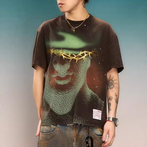 【DRIP5272】YAD Graphic Design Bronze Print Tee