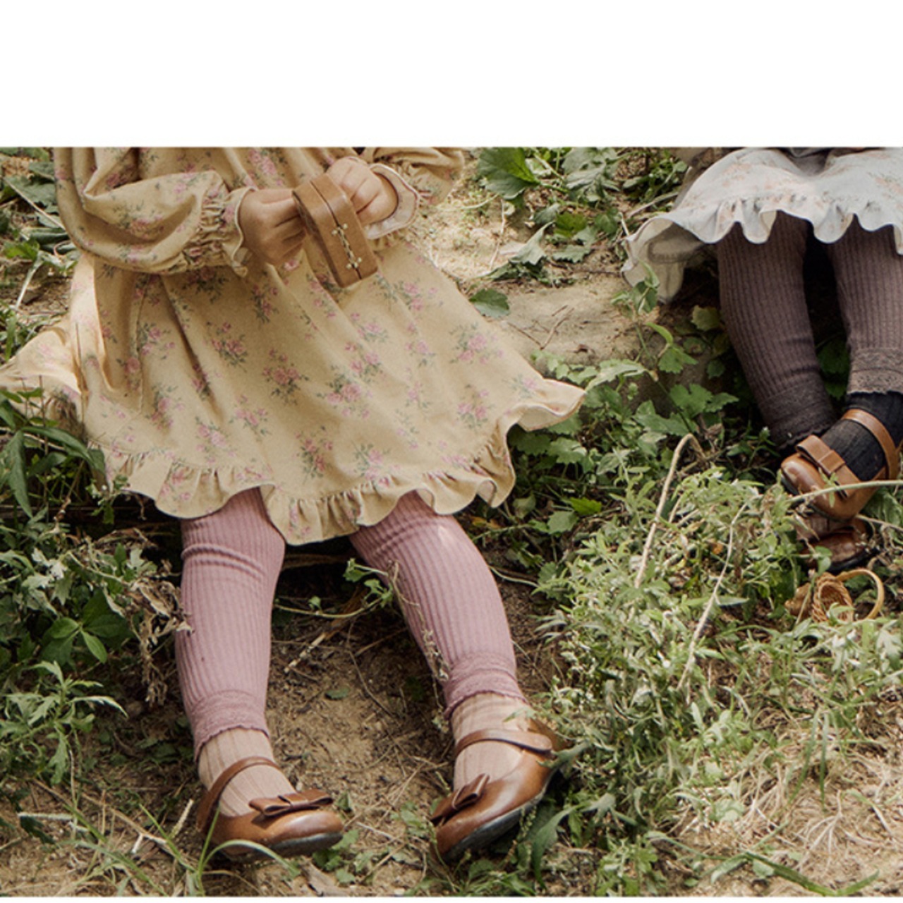 春リブ厚手レギンス4色