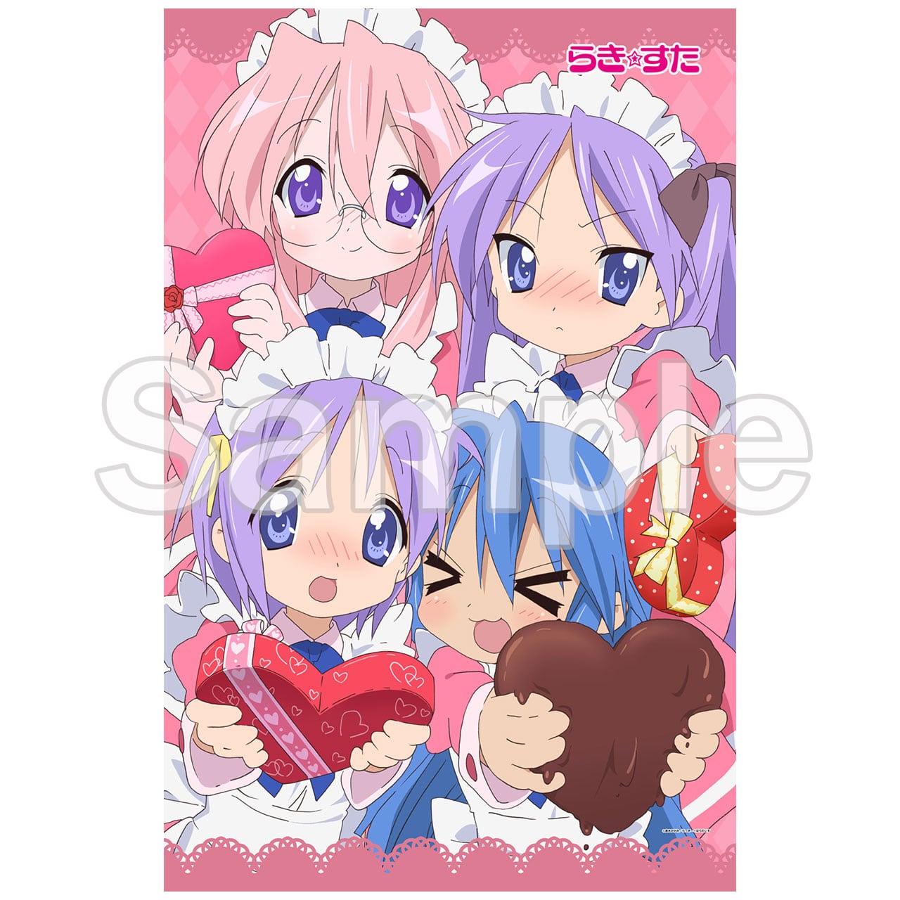 【4571576728958受注生産】らき☆すた タオルケット バレンタイン