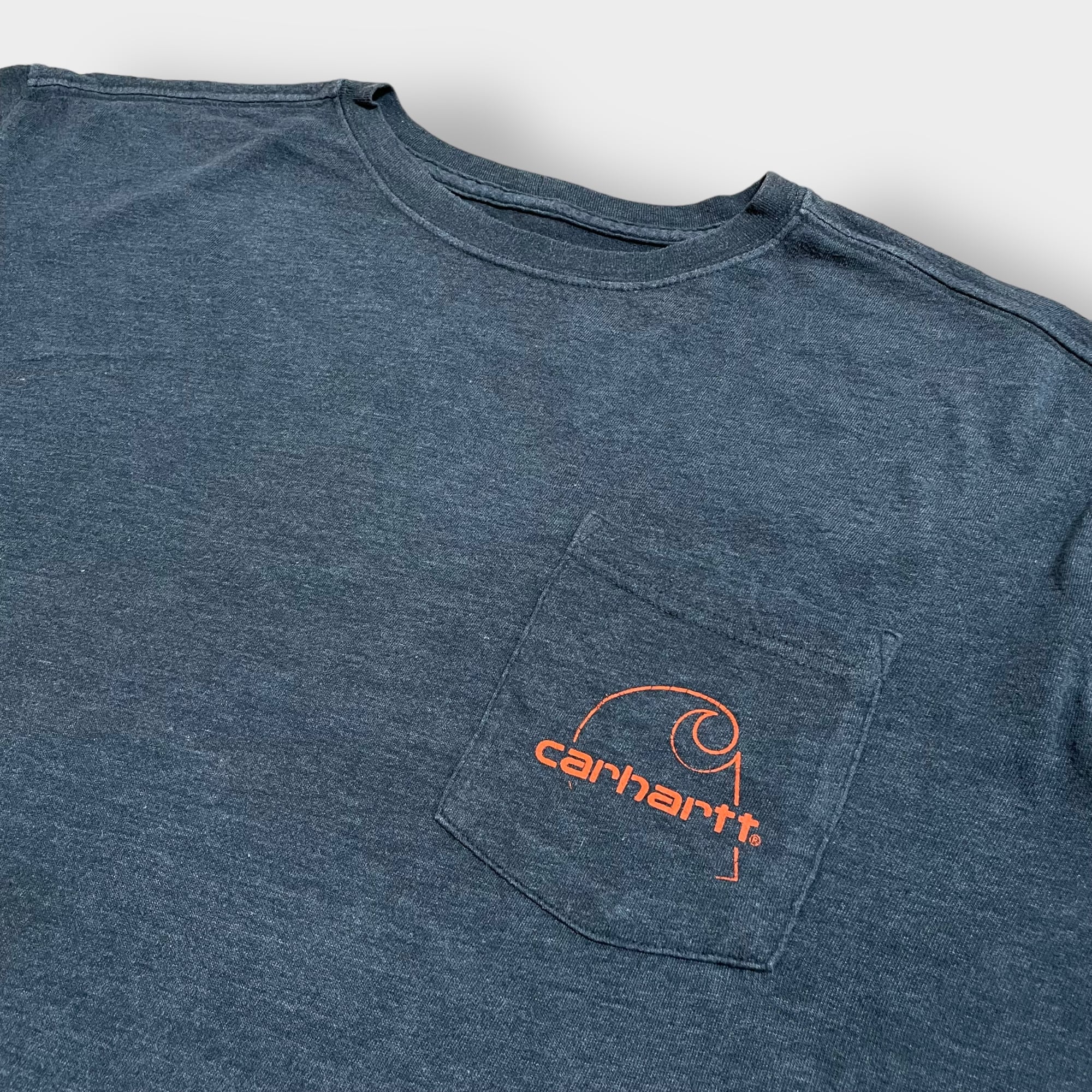 Carhartt】2XL ビッグシルエット ワンポイント バックプリント