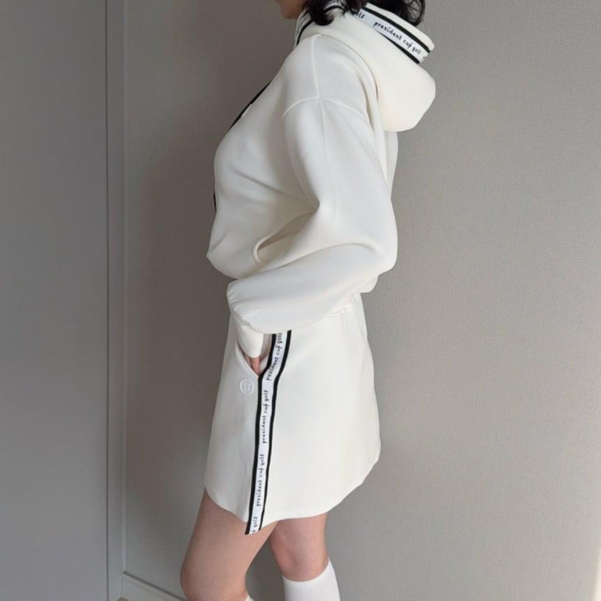 サイドラインレタリングスカート