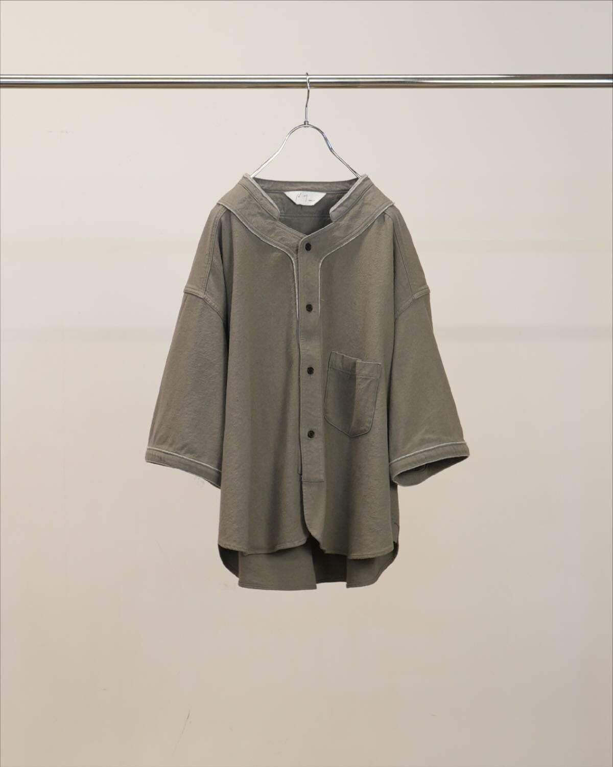 26SS】ANCELLM BASEBALL SHORT SLEEVE SHIRT(GRAY) ANC-SH95 | IAAAM