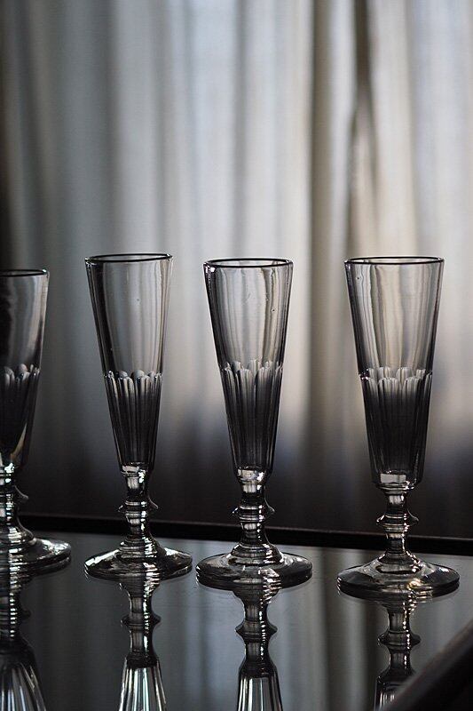 アンティークフルート型グラス-antique champagne glass_3