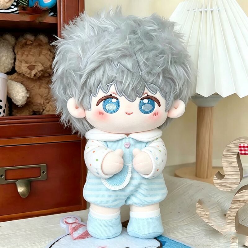 15cmぬいぐるみ用 ドット柄ロンパース+靴 着せ替え ぬい服 2点セット