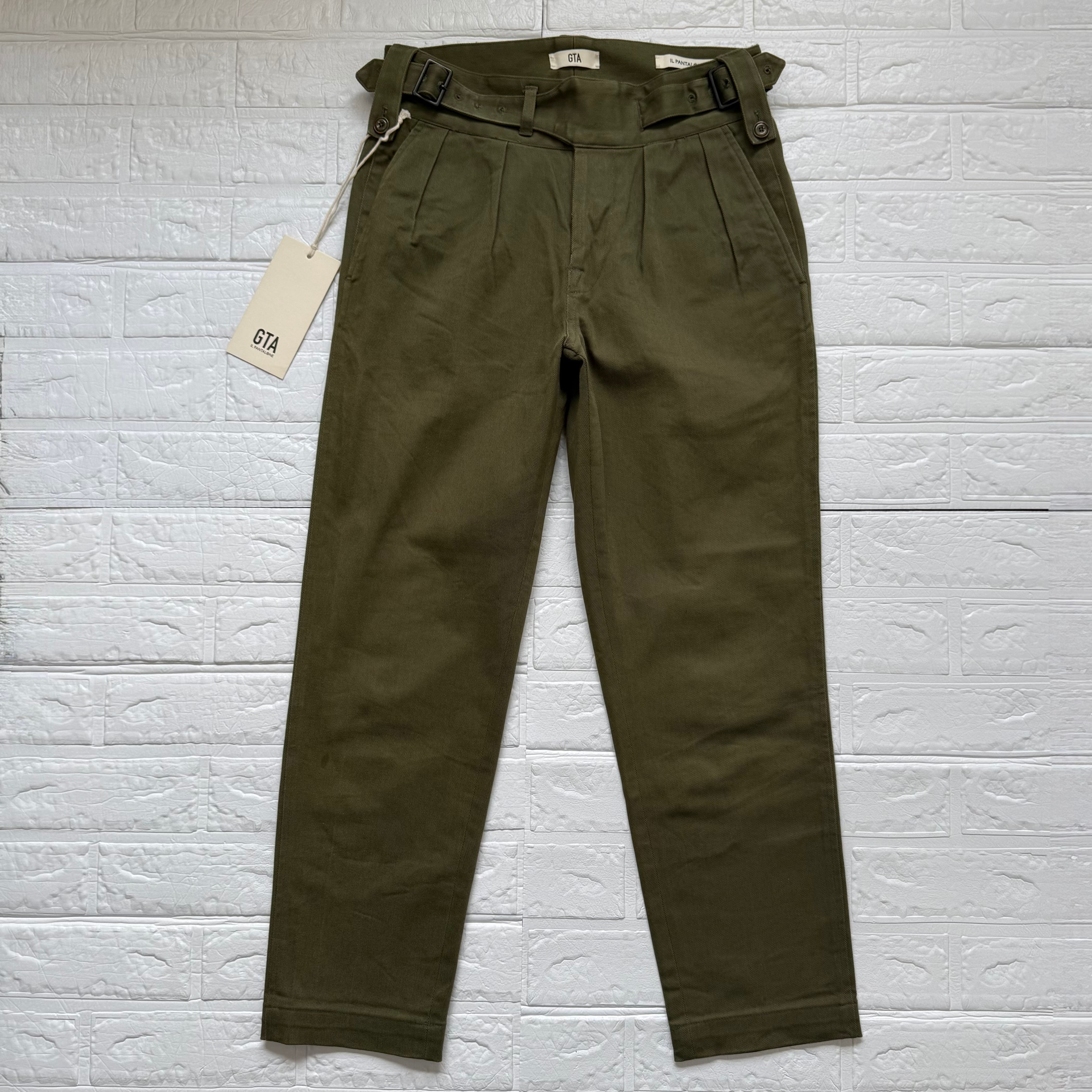 GTA × BEAMS F コットンツイル グルカパンツ カーキグリーン サイズ42