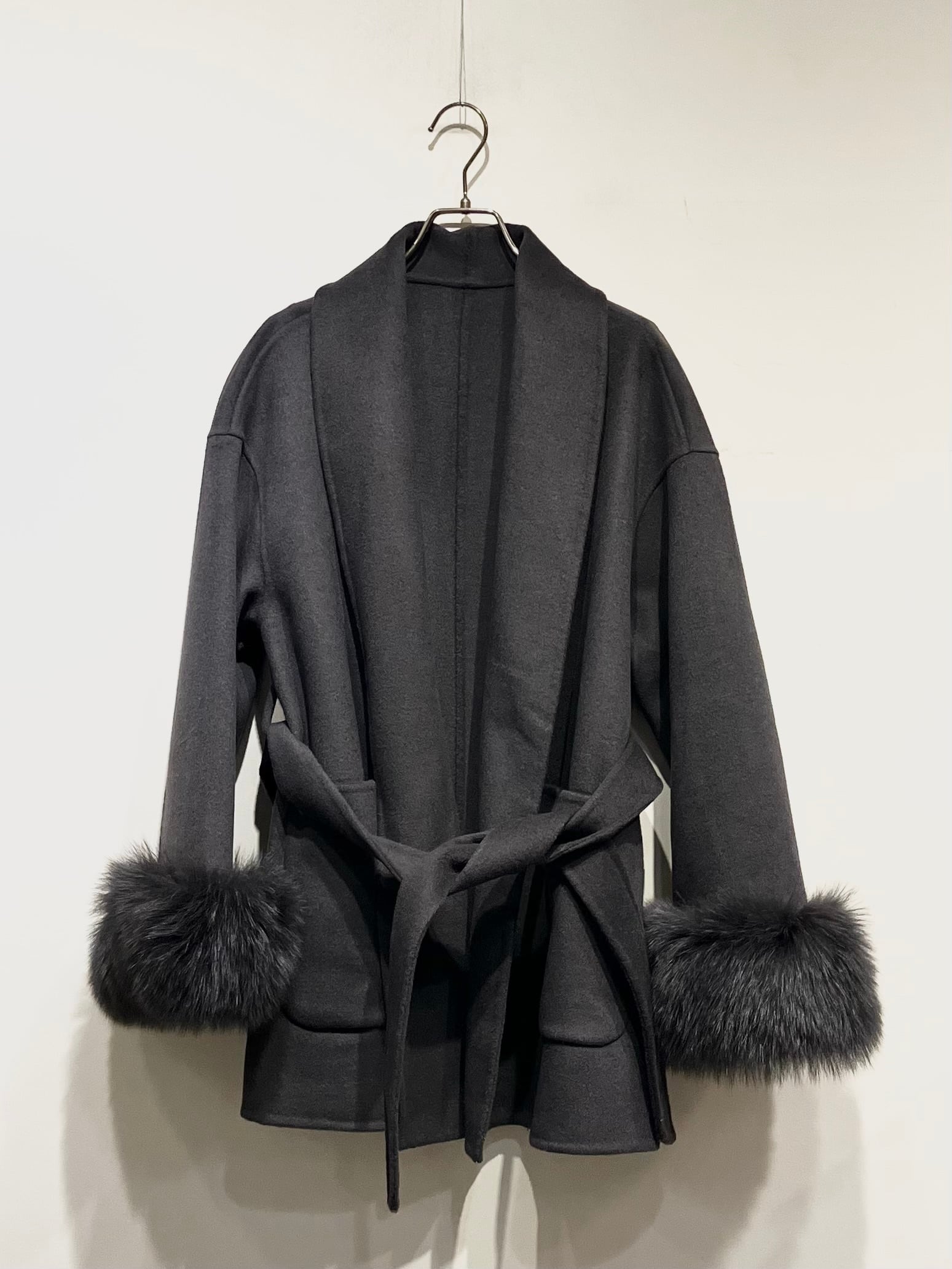 HERENCIA フォックスファーウールコート