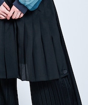 レイヤードプリーツパンツ (BLACK) CQ-47003