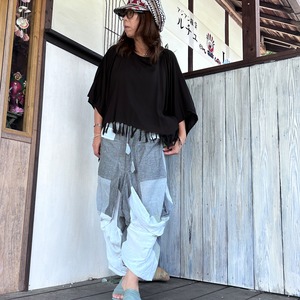 レーヨンフリンジポンチョ