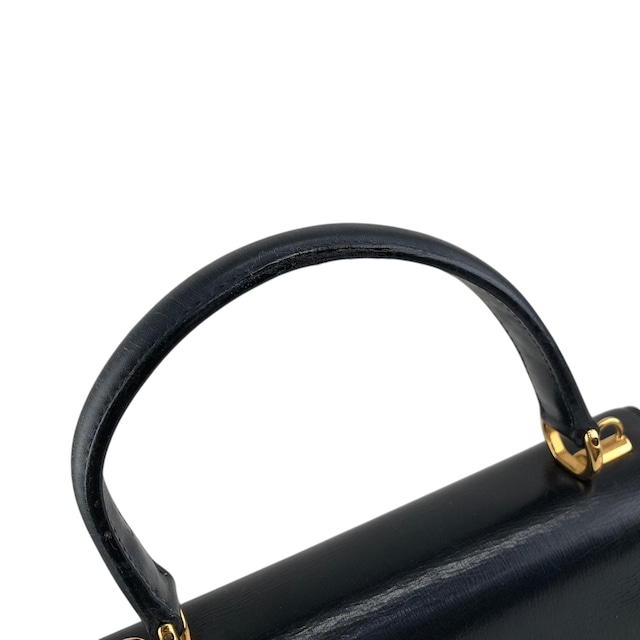 GUCCI グッチ ハンドバッグ ネイビー レディロック レザー 000・2110・0211 2WAY vintage ヴィンテージ オールド 5yyupi