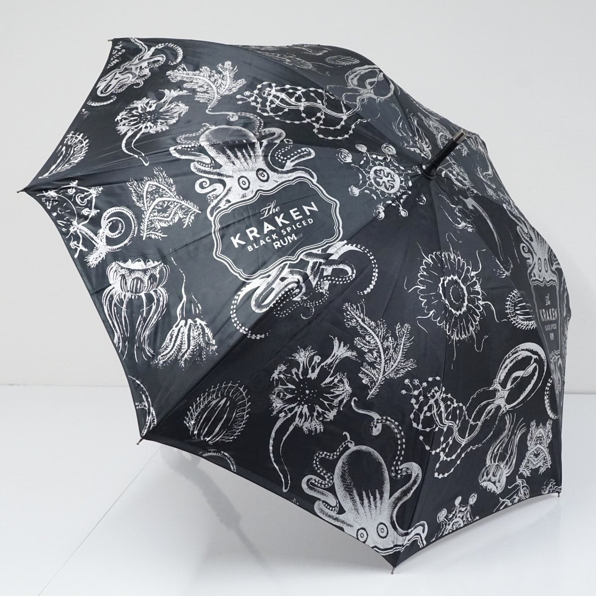 傘 The Kraken Black Spiced Rum USED美品 ブラック タコ アート ザ