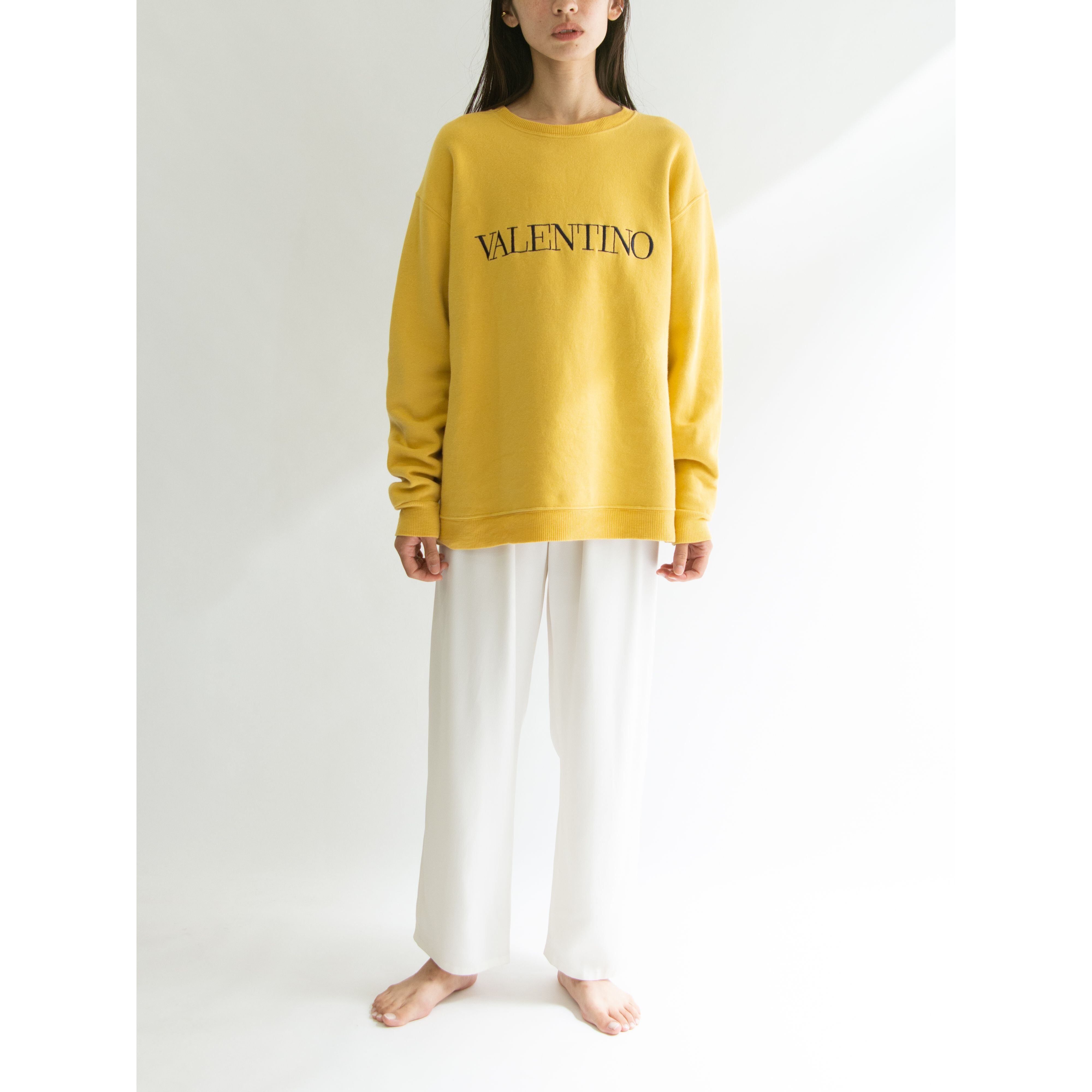 【VALENTINO swimwear】Made in Italy 90's 100% Cotton Sweatshirt（ヴァレンティノ イタリア製コットンスウェットシャツ）