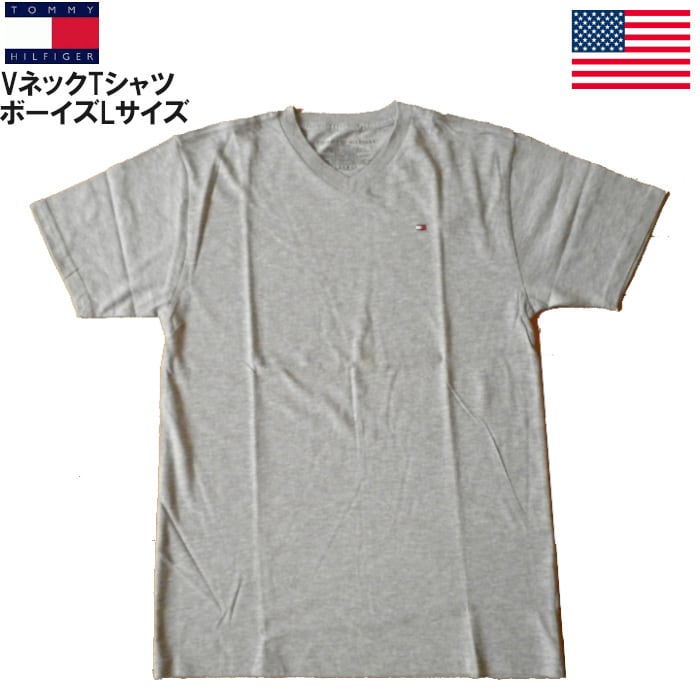 トミーヒルフィガー VネックTシャツ 半袖 TOMMY HILFIGER ワンポイント ...