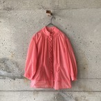 Pink loose sheer blouse