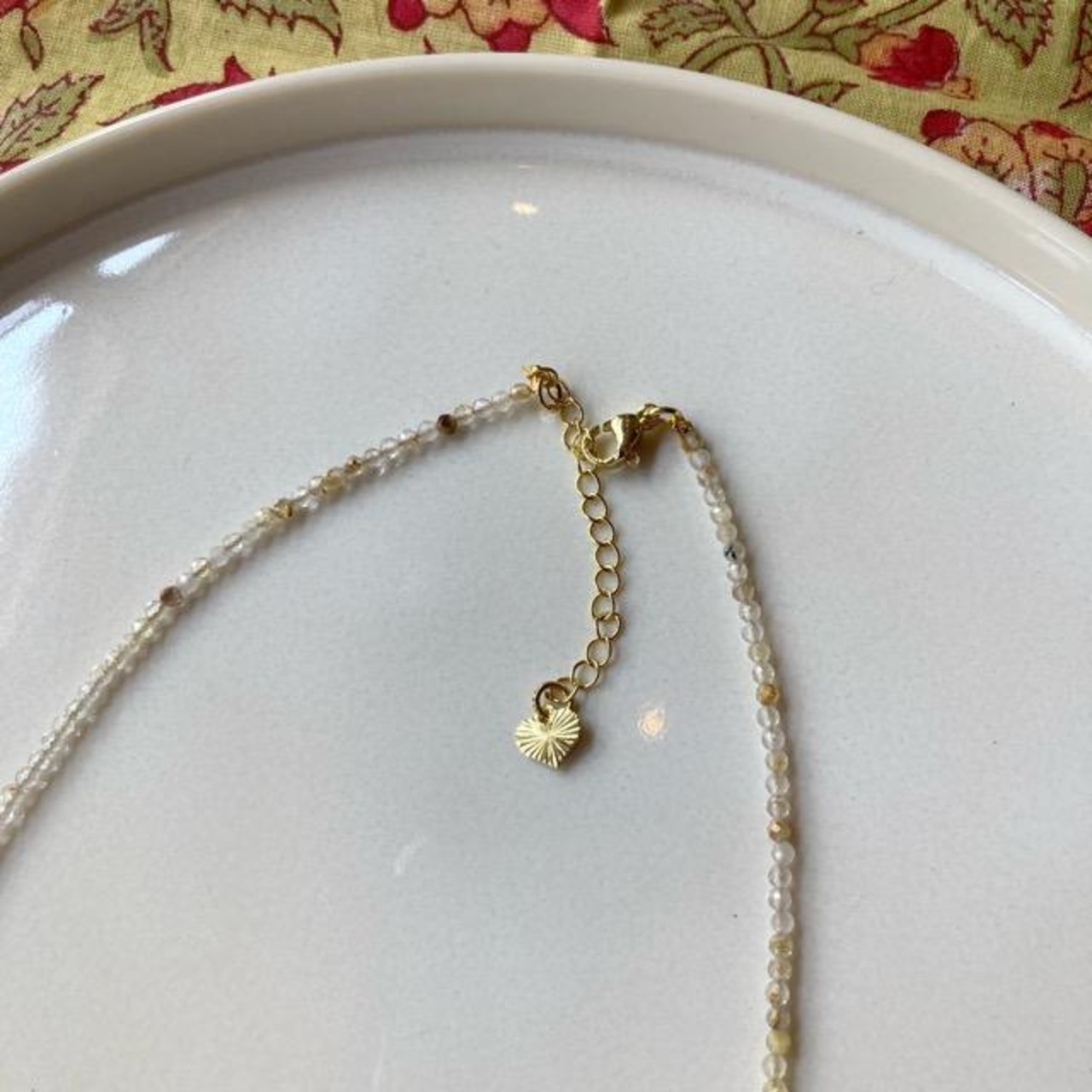 TOPANGA Jewelry　ミニジェムネックレス　イエロークリスタル　シトリン　チョーカー　ナチュラルストーン　天然石　パワーストーン　ペンダント　ギフト　