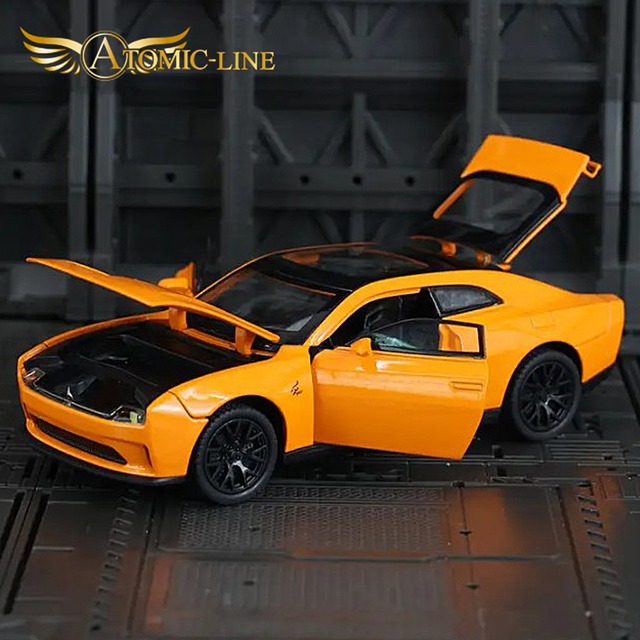 ダッジ CHARGER デイトナ EV  1/32 ミニカー 全3色 ライト点灯 エンジンサウンド 合金モデル 模型 ジオラマ