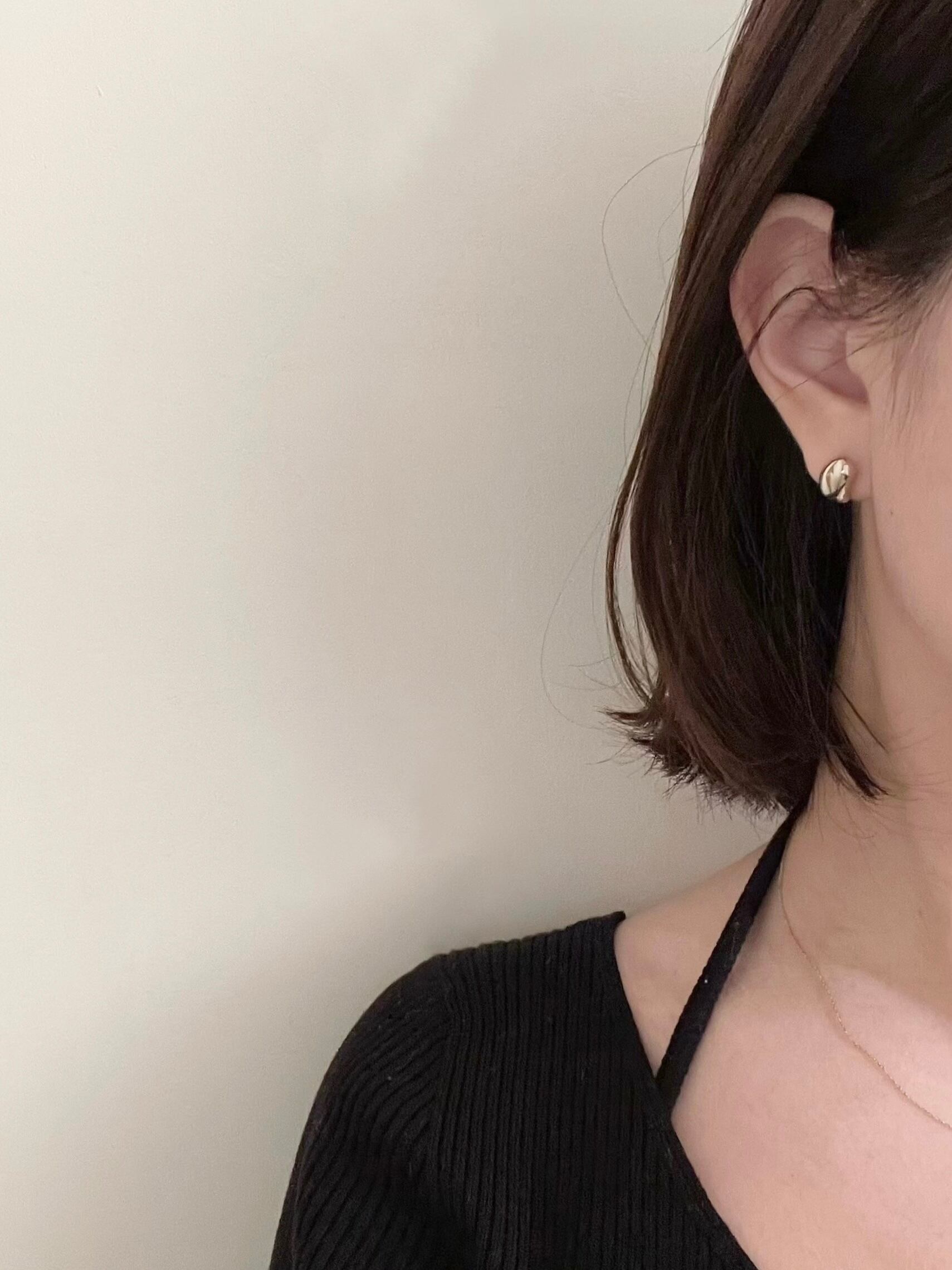 beans pierced earrings