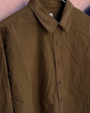 【ARMEN WOMEN】UTILITY REGULAR COLLAR SHIRT