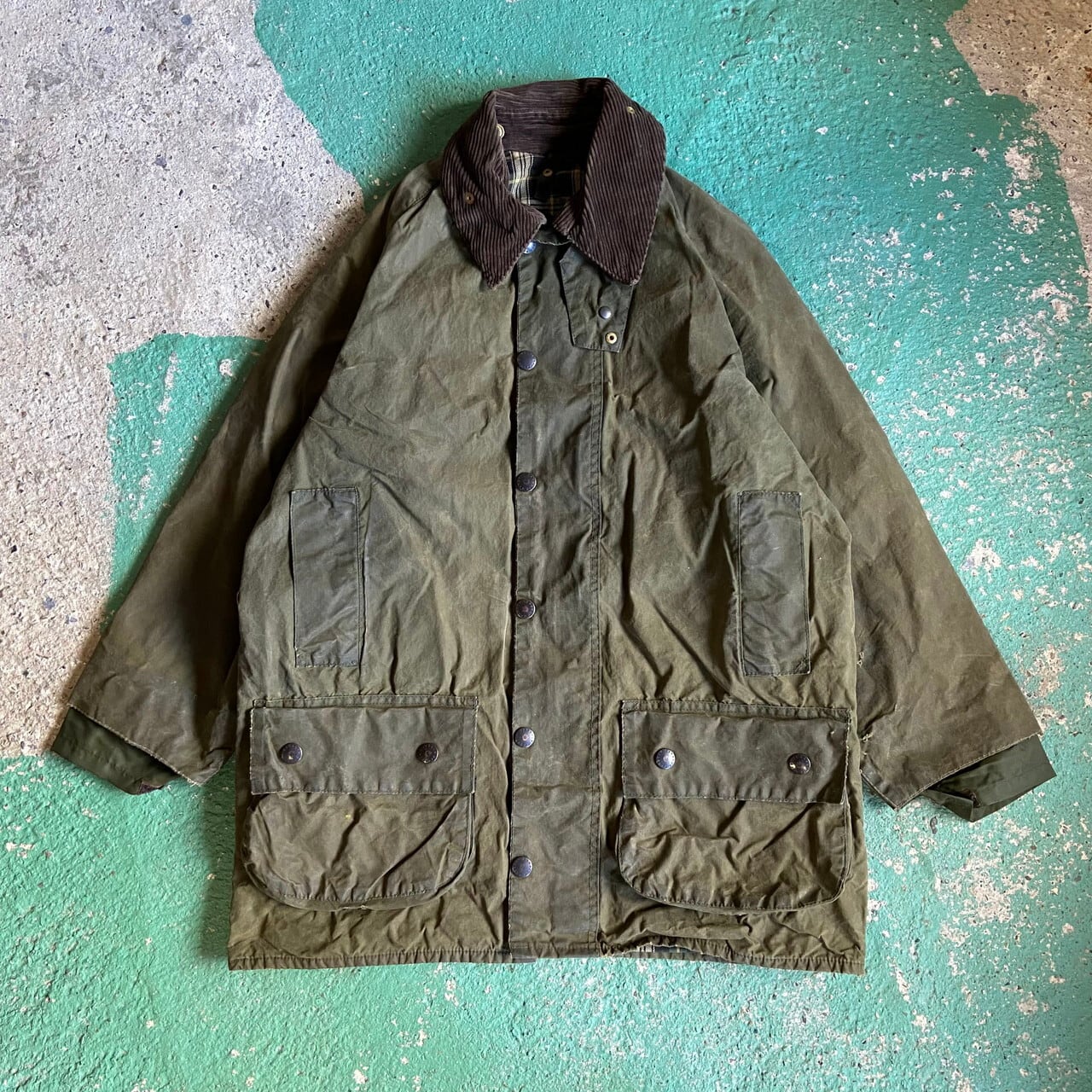 90s バブアー Barbour ビューフォートジャケット オイルド62cm - www