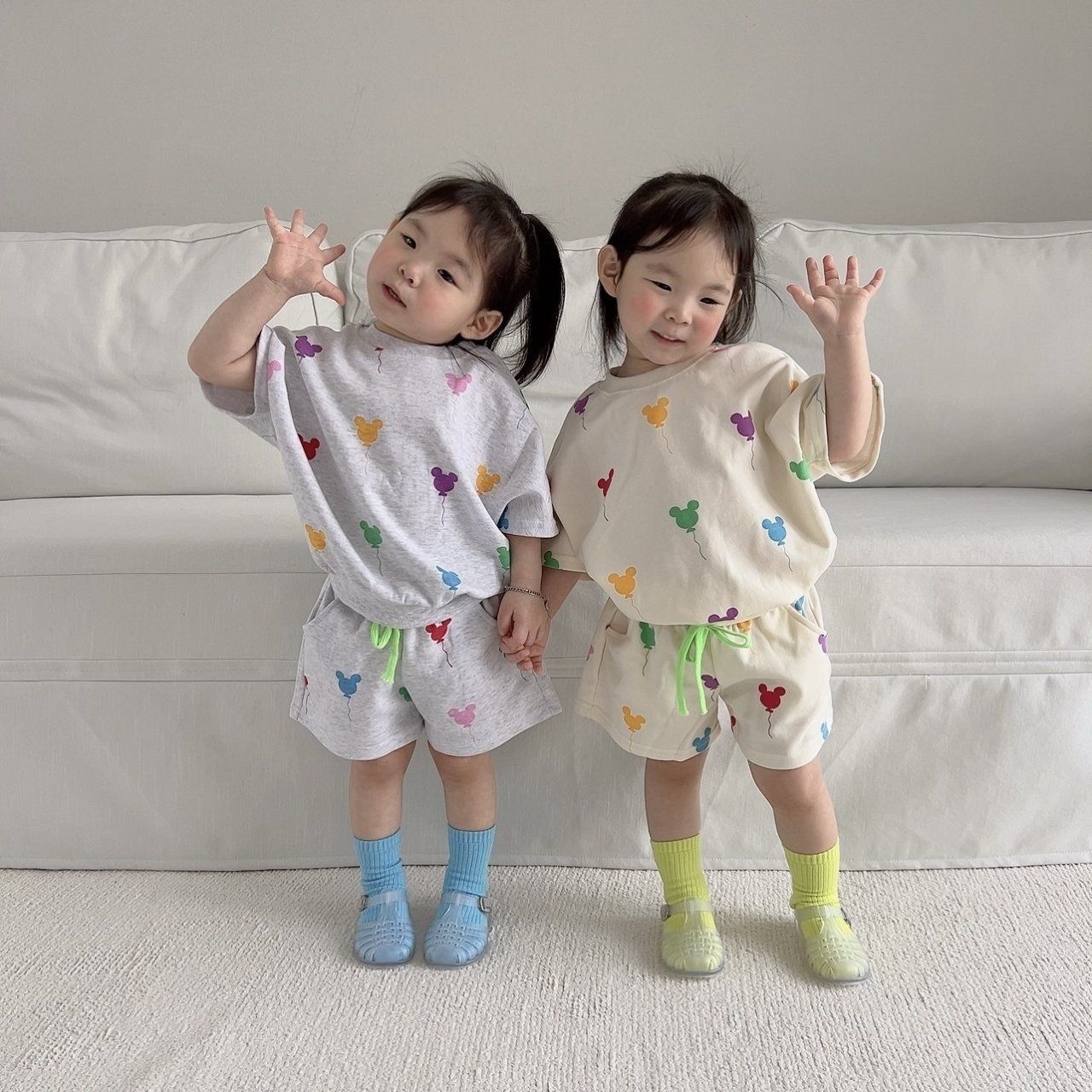 [Moran bebe] Summer Balloon Mickey set / [모란] 여름풍선미키상하