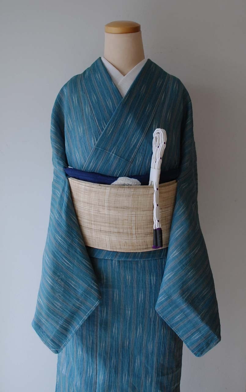 夏なごや帯】長沙上布 すくい手織り 麻なごや帯 | 大山キモノ・ちぇら