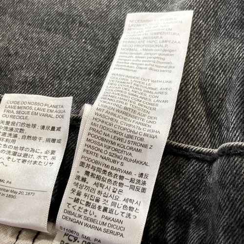 【W38 L34】 usa levi's black リーバイス 569 詳細写真9