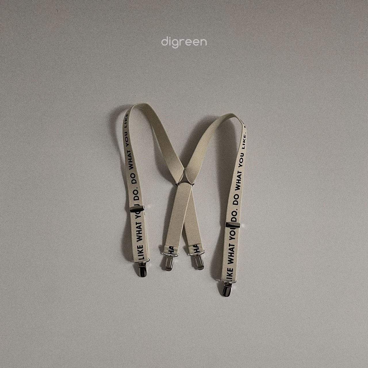 lettering suspenders【digreen】※12月下旬~1月上旬発送予定