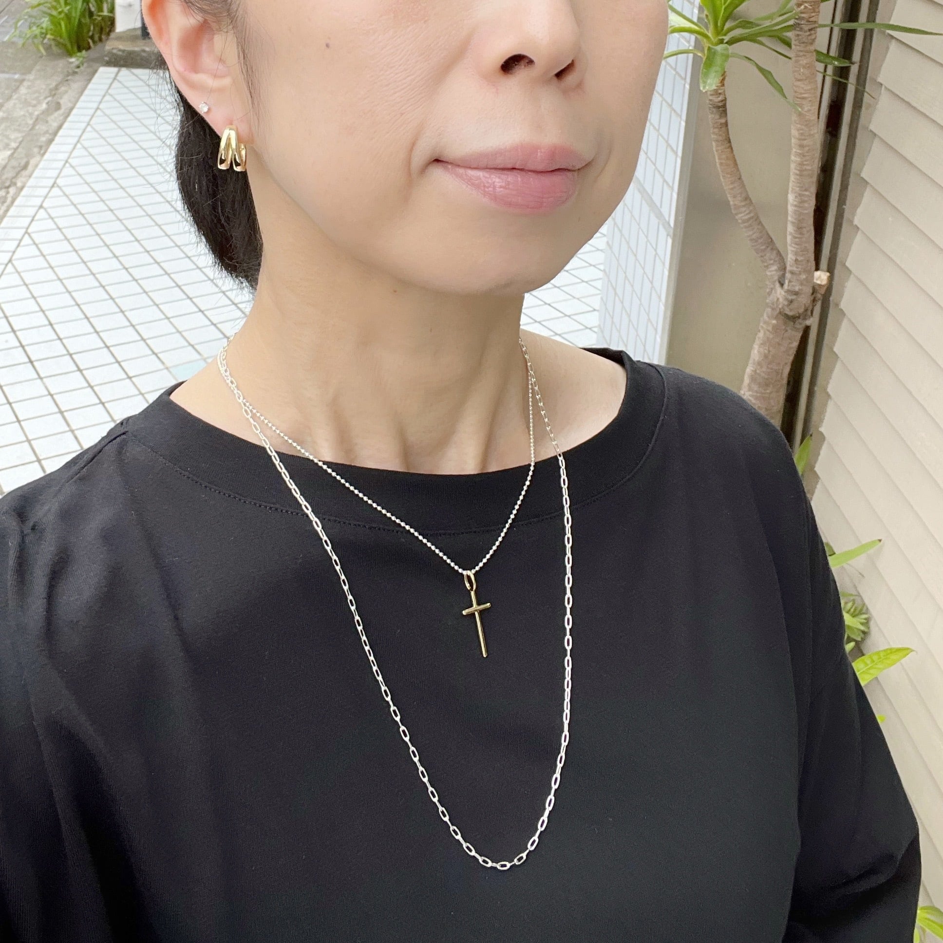 Gold Coating シンプル大人 クロス ネックレス | 【公式通販