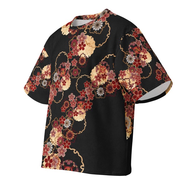和紋様装飾　雪輪　和柄ユニセックス 180G Performance Tシャツ