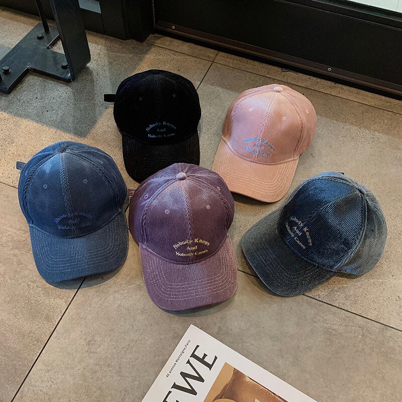 キャップ 刺繍コーデュロイブラック ブラック・アイド・ピーズ39647811096