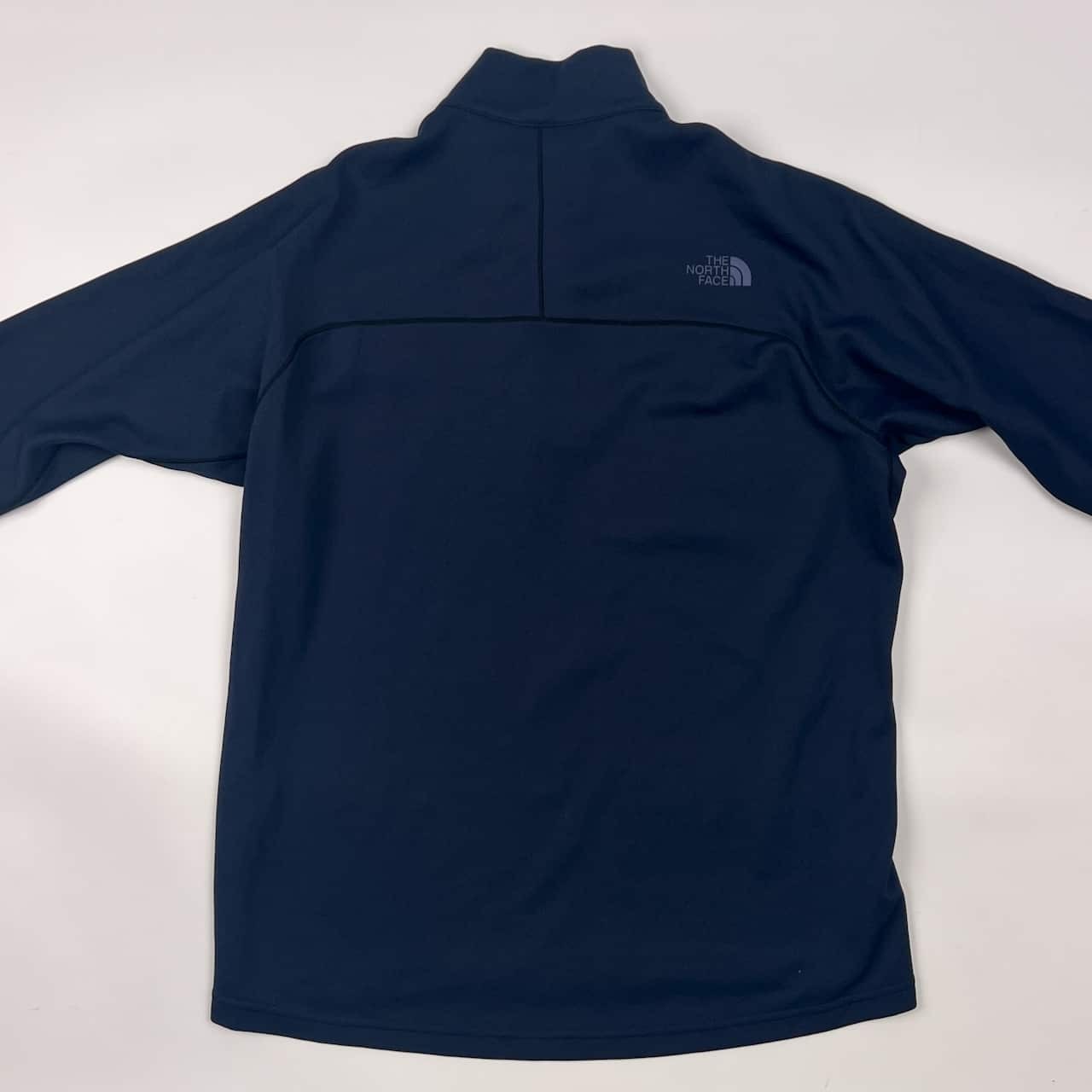 THE NORTH FACE ノースフェイス ハーフジップ ハイネック 長袖シャツ M/ネイビー レディース