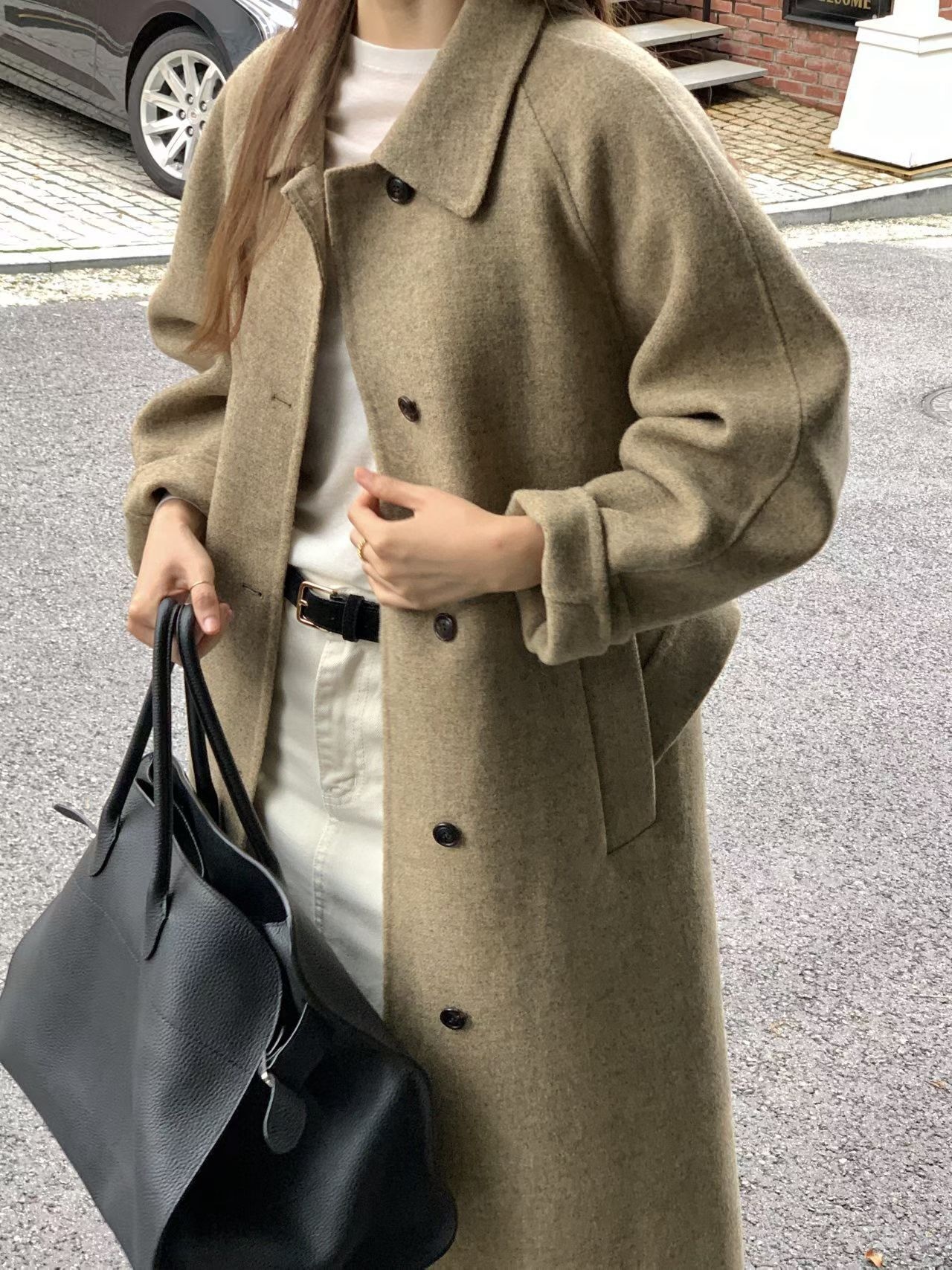 (予約) verveine / Serin Shetland handmade coat 2color