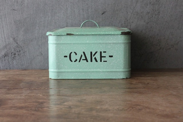 ホームプライド　CAKE缶　グリーン