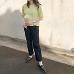 異素材MIXが映える 2カラーブラウス｜モスグリーン｜サムネイル1