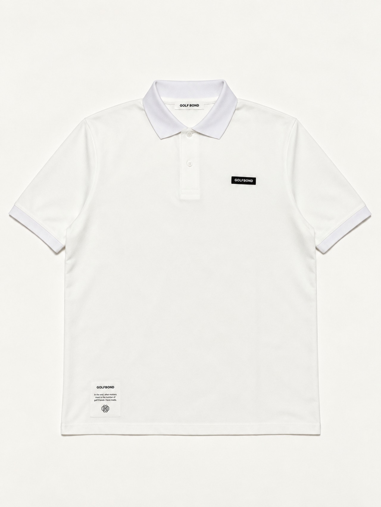 BACK IMPACT POLO SHIRTS WHITE
