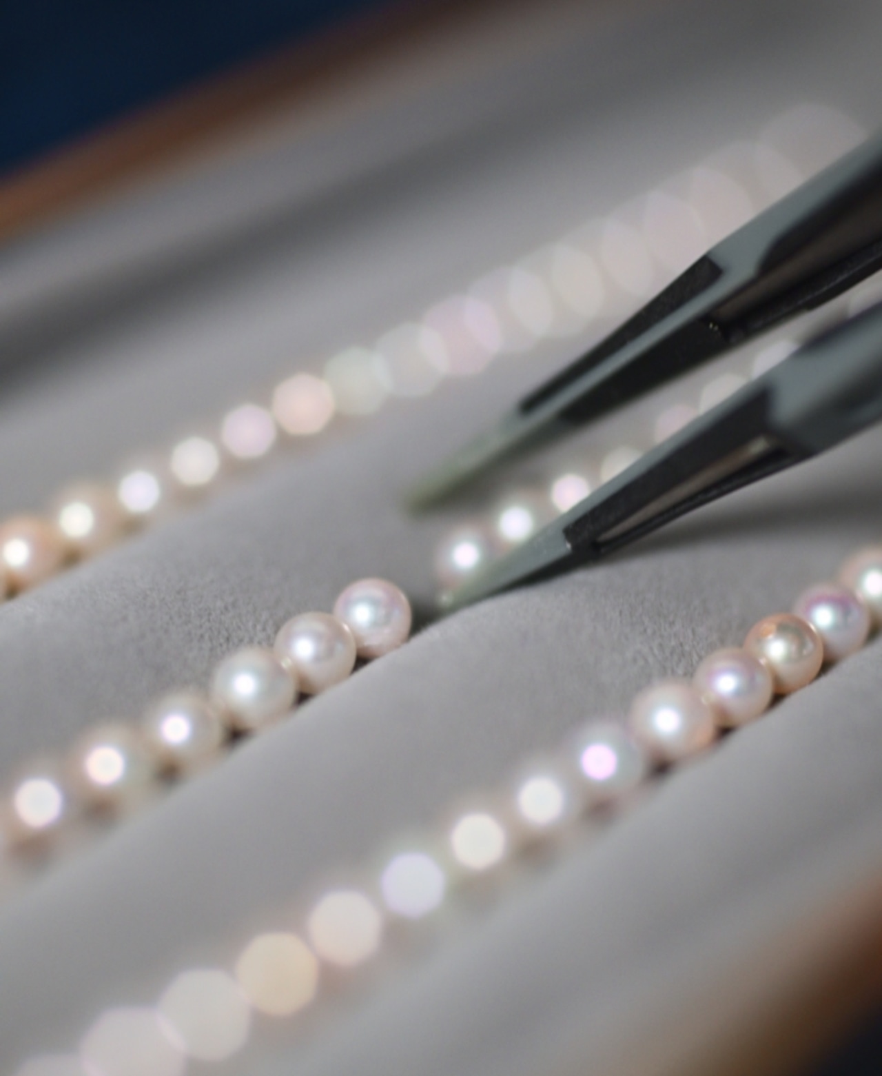 【抽選販売】新色追加【選べる8色】絵画と国産あこや真珠を纏う Lumière ring 【受注制作】