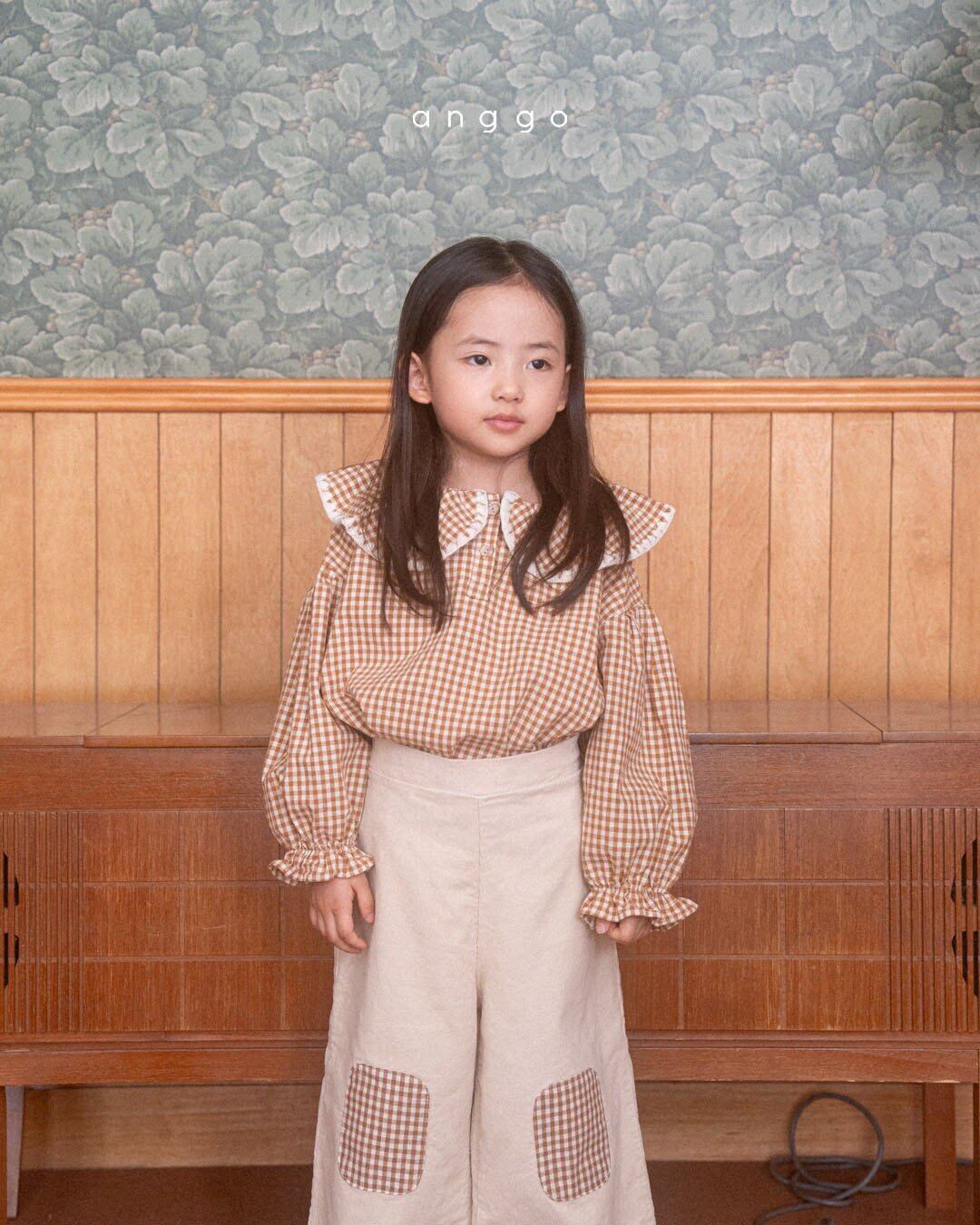 【即納】anggo / キャラメルブラウス