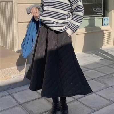 キルティングフレアスカート SU289